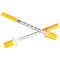 Disposable Retractable U-40/U-100 0.3ml/0.5ml/1ml Insulin Syringe with Fixed Fine Needle for Diabetes Injection