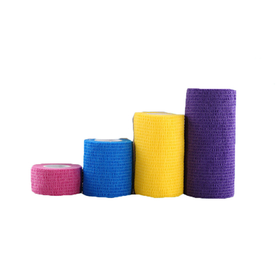 Vendaje elástico adhesivo no tejido del rasgón fácil en diverso color